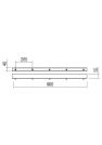 REDO GROUP - аксесоар CSL5LN900WH+D LOLLY CANOPY LN 900x40 5 PENDANTS WH - driver included (1)