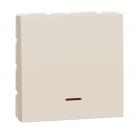SCHNEIDER ELECTRIC - NU323244S New Unica - Two Pole switch with indication 16A 2 modules ivory