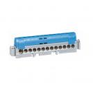 LEGRAND - IP2X terminal block - neutral (blue) - 1 x 6 to 25² - 21 x 1.5 to 16² -L 176 mm 4846