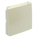 EFAPEL - Face plate for Outlet with lid SCHUKO IP44 PEARL 90631 TPE LOGUS 90