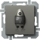 TEM - PIR motion sensor, 110°, range 8m @ h=1.2m, ≤ 80W, requires neutral color Titanium Logiq EQ32TIXO
