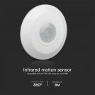 V-TAC - PIR Sensor Two 360º Detection Rate White body SKU: 23427 (5)