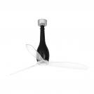 FARO - ETERFAN Shiny black/transparent ceiling fan with DC motor 32002WP