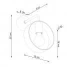SOLLUX - SL.1134 Wall lamp TITRAN 1 white (2)