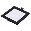 RABALUX - LED Recessed panel SHAUN2 black square 6W 420lm IP20 4000K 71263