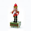 ACA LIGHTING - ^NUTCRACKER KING WITH DRUM AND MUSIC BOX H32cm^  X143205