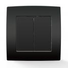 ELMARK - 193041 - TWO BUTTONS ONE WAY SWITCH ANTHRACITE CITY 