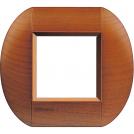 BTICINO - LNB4802LCA Round cover plate 2 modules - cherry