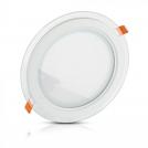 V-TAC - 18W LED Панел Стъклено Тяло Кръгъл Модул топло бяла 3000K SKU: 4760