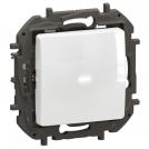 LEGRAND - Push-button dimmer R=5-150W LED=1-150VA, requires neutral, white Niloe New NP2410WH