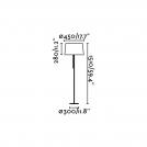 FARO - floor luminaire VOLTA 20030 E27, 15W (1)