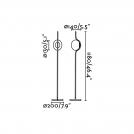FARO - LE VITA LED Gold floor lamp dimmable 29693D (1)