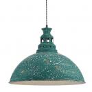 ACA LIGHTING - pendant luminaire KS198450PTR 1xE27 green/antique green