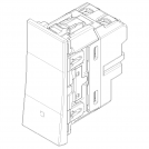 VIMAR - 1P 10AX Traditonal Push Button in-line black, lightable - 30010.G (1)
