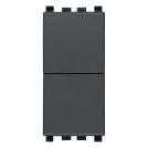 VIMAR - 20066 - Two independent NO+NO 10A pushes grey