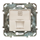 SCHNEIDER ELECTRIC -  MGU3.411.25 Unica - 1 RJ45 socket (S-One) - 2 m - Cat.5e, UTP - ivory