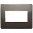 VIMAR - 21654.06 - Plate 4M aluminium black sapphire