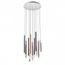 REDO GROUP - Пендел MADISON 01-2061 SU LED 64W 3000K RD  S/CP+AL+BK+CF