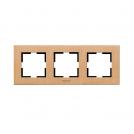 PANASONIC - 3gang Frame Woodenoak WKTF08033WO