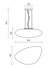 REDO GROUP - Пендел STONE 9988 SU 60CM E27 2X15W IP65 OPAL (1)
