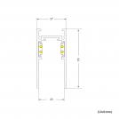 POLARIS LIGHTING - PL1010W Corner surface MAGNETIC TRACK ОМ 23 WH 48V (2)