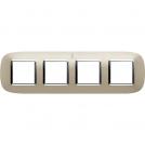 BTICINO - HB4802/4TC Elliptical cover plate 4х2modules - Light titanium