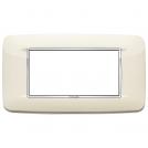 VIMAR - 20684.C02 - Round plate 4M Bright antique white