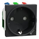 SCHNEIDER ELECTRIC - NU301754 Socket Outlet antracite with USB Type C and child protection 2P+E 16A 250V New Unica 