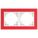 EFAPEL - DOUBLE FRAME RED/ICE 90920 TVG LOGUS 90 Animato