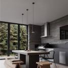 NOVA LUCE - Pendant lamp D:9.8 H:200 cm.   9011447   LUVIA ⚡ LED MR16/GU10 ⚡ 1x10W ⚡ 100-240V ⚡ IP20 ✴ Oxide Bronze/Black 