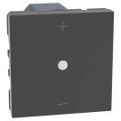 BTICINO - Push-button dimmer LED=3-150W 2M color Graphite Light Now YD4418M2