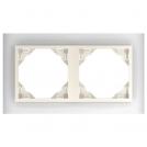 EFAPEL - DOUBLE FRAME GLASS/PEARL 90920 TCP LOGUS 90 Crystal