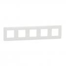 SCHNEIDER ELECTRIC - NU201018 cover frame - 5 gangs - 5 x 2 modules - white