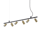 IDEAL LUX - Спот  DYNAMITE SP6 OTTONE SATINATO 244648 GU10 max 6 x 28W
