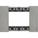 BTICINO - KA4803ZG cover plate 3 modules - steel