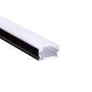ACA LIGHTING - Черен алуминиев профил MICRO с опалов капак 2м. P151B