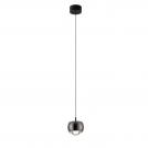 NOVA LUCE - Pendant lamp D: 9.6 H: 140cm  9002070  CONGA ⚡ LED 13 Watt ⚡ 220-240Volt ⚡ 922Lm ⚡ 3000K ⚡ IP20 ✴ Black Chrome Aluminium shade 