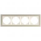 EFAPEL - FOUR GANG FRAME PEARL/PEARL 90940 TPP LOGUS 90 Animato