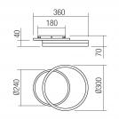 SMARTER - Wall Lamp CONNECT 01-2629 matte white, matte black, satin LED 28W 3000K (1)