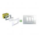 SCHNEIDER ELECTRIC - MGU66.106.239 Unica Top - cover frame - 6 modules - matt nickel/graphite (1)