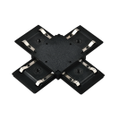 ELMARK - EL-XC X-КОНЕКТОР ЗА ULTRA SLIM МАГНИТНА РЕЛСА ЧЕРЕН 93USXC/BL