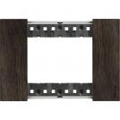 BTICINO - KA4803LG cover plate 3 modules - walnut