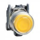 SCHNEIDER ELECTRIC - Push button with a lid yellow 1NO Ø22mm XB4 XB4BP51