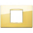 VIMAR - 20652.G24 - Classic plate 2centrMBS Galvan.polished gold