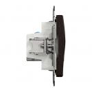 SCHNEIDER ELECTRIC - SDD181462S Sedna Design & Elements - CAT 6 STP, 2x RJ45, wenge (2)