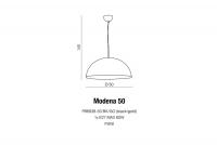 AZZARDO - Пендел MODENA 50 FB6838-50-WH-GO / AZ1398 (1)