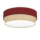 COUP LIGHT - Плафон ф390 CAKE 3хЕ27 3х40W плат / метал, червен / бежов 3935-28-3E27