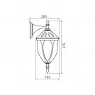 VIVALUX - Lantern TOSCA WD004/BK IP44  VIV004199  (1)