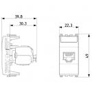 VIMAR - 20339.13.N - RJ45 Cat6 Netsafe UTP outlet Next (1)