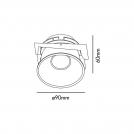FARO - FRESH White downlight GU10 IP44 Ref.02200501 (1)